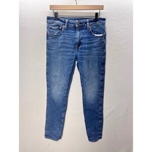 American Eagle Slim Straight Jeans Mens 30x30 Blue Denim Airflex+ Stretch 3265